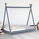 Lizzely Garden & Living Peuterbed Michelle grijs hout 148x76x137cm kinderbed inclusief lattenbodem Lizzely Garden & Living Peuterbed Michelle grijs hout 148x76x137cm kinderbed inclusief lattenbodem