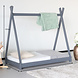 Lizzely Garden & Living Peuterbed Michelle grijs hout 148x76x137cm kinderbed inclusief lattenbodem Lizzely Garden & Living Peuterbed Michelle grijs hout 148x76x137cm kinderbed inclusief lattenbodem