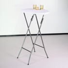 Statafel 60cm wit breed blad Statafel 60cm wit breed blad