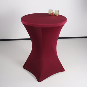 Lizzely Garden & Living Stretch rok bordeaux statafelrok statafel 80cm statafelhoes Lizzely Garden & Living Stretch rok bordeaux statafelrok statafel 80cm statafelhoes