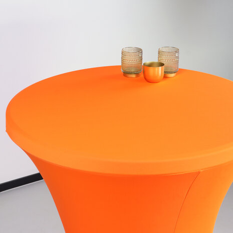 Lizzely Garden & Living Stretch rok oranje statafelrok statafel 80cm statafelhoes Lizzely Garden & Living Stretch rok oranje statafelrok statafel 80cm statafelhoes