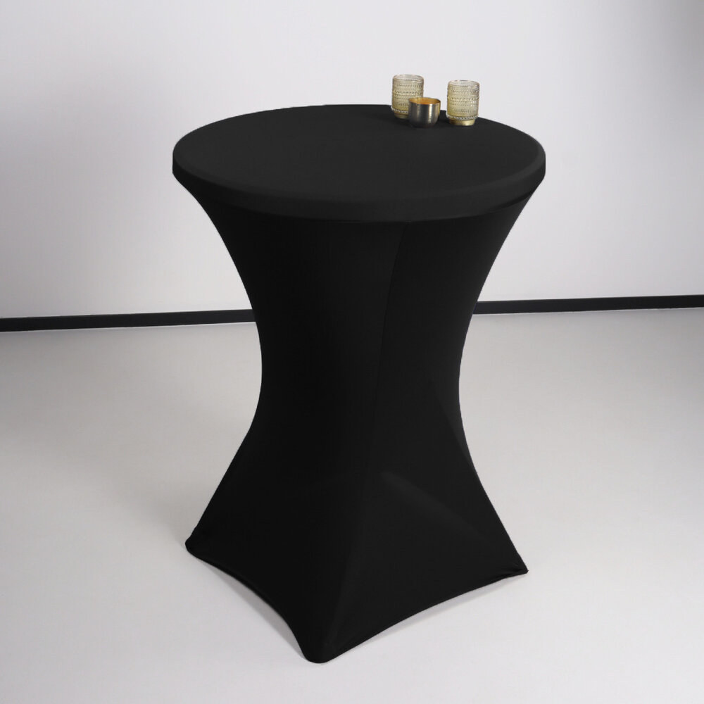 Stretch rok zwart statafelrok statafel 80cm statafelhoes Stretch rok zwart statafelrok statafel 80cm statafelhoes