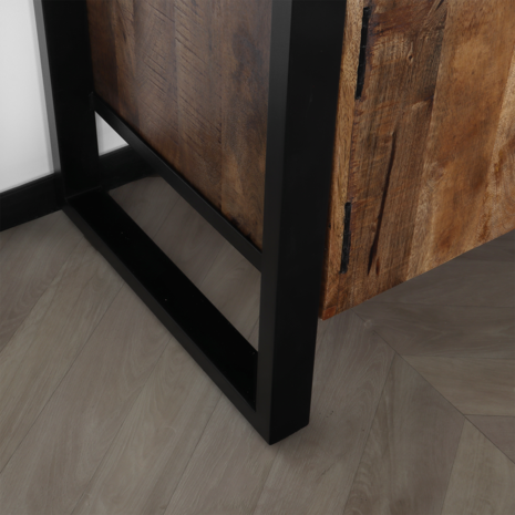 Lizzely Garden & Living TV meubel mangohout Robin 135cm industrieel duurzaam massief hout mango Lizzely Garden & Living TV meubel mangohout Robin 135cm industrieel duurzaam massief hout mango