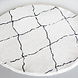 Lizzely Garden & Living Vloerkleed rond moroccan 180cm wit zwart perzisch oosters tapijt Lizzely Garden & Living Vloerkleed rond moroccan 180cm wit zwart perzisch oosters tapijt