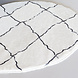 Lizzely Garden & Living Vloerkleed rond moroccan 180cm wit zwart perzisch oosters tapijt Lizzely Garden & Living Vloerkleed rond moroccan 180cm wit zwart perzisch oosters tapijt
