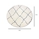 Lizzely Garden & Living Vloerkleed rond moroccan 180cm wit zwart perzisch oosters tapijt Lizzely Garden & Living Vloerkleed rond moroccan 180cm wit zwart perzisch oosters tapijt