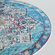 Lizzely Garden & Living Vloerkleed rond vintage 200cm wit lichtblauw perzisch oosters tapijt Lizzely Garden & Living Vloerkleed rond vintage 200cm wit lichtblauw perzisch oosters tapijt
