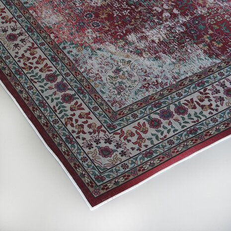 Lizzely Garden & Living Vloerkleed vintage 160x220cm donkerrood perzisch oosters tapijt
