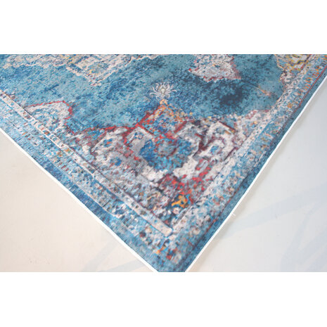 Lizzely Garden & Living Vloerkleed vintage 200x300cm blauw perzisch oosters tapijt