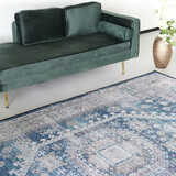 Lizzely Garden & Living Vloerkleed vintage 200x300cm donkerblauw perzisch oosters tapijt