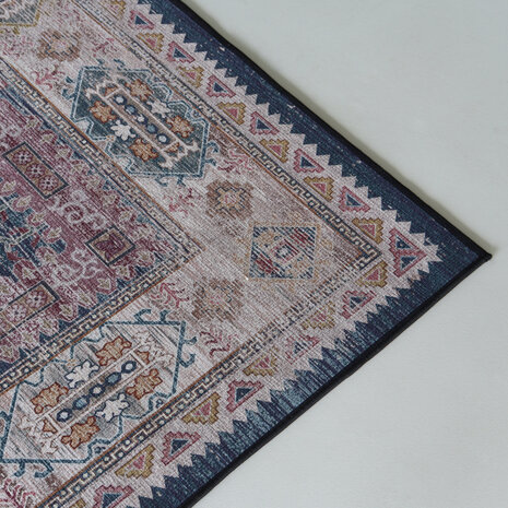 Lizzely Garden & Living Vloerkleed vintage 200x300cm rood blauw perzisch oosters tapijt Lizzely Garden & Living Vloerkleed vintage 200x300cm rood blauw perzisch oosters tapijt