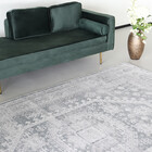 Vloerkleed vintage 200x300cm wit grijs perzisch oosters tapijt Vloerkleed vintage 200x300cm wit grijs perzisch oosters tapijt