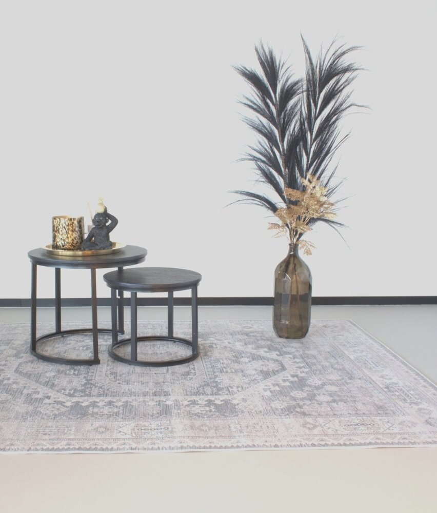 Vloerkleed vintage 200x300cm wit grijs perzisch oosters tapijt Vloerkleed vintage 200x300cm wit grijs perzisch oosters tapijt