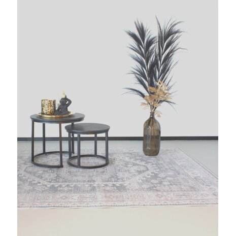 Lizzely Garden & Living Vloerkleed vintage 200x300cm wit grijs perzisch oosters tapijt Lizzely Garden & Living Vloerkleed vintage 200x300cm wit grijs perzisch oosters tapijt