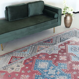 Lizzely Garden & Living Vloerkleed vintage 200x350cm grijs rood perzisch oosters tapijt Lizzely Garden & Living Vloerkleed vintage 200x350cm grijs rood perzisch oosters tapijt