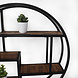 Lizzely Garden & Living Wandrek Maxime industrieel 76cm duurzaam mangohout en metaal muurdecoratie mango Lizzely Garden & Living Wandrek Maxime industrieel 76cm duurzaam mangohout en metaal muurdecoratie mango