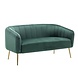Lizzely Garden & Living Zitbank Joanne 2 zits velvet groen bankstel 140cm stof bank Lizzely Garden & Living Zitbank Joanne 2 zits velvet groen bankstel 140cm stof bank