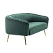 Lizzely Garden & Living Zitbank Joanne 2 zits velvet groen bankstel 140cm stof bank Lizzely Garden & Living Zitbank Joanne 2 zits velvet groen bankstel 140cm stof bank
