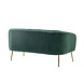 Lizzely Garden & Living Zitbank Joanne 2 zits velvet groen bankstel 140cm stof bank Lizzely Garden & Living Zitbank Joanne 2 zits velvet groen bankstel 140cm stof bank