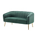 Lizzely Garden & Living Zitbank Joanne 2 zits velvet groen bankstel 140cm stof bank Lizzely Garden & Living Zitbank Joanne 2 zits velvet groen bankstel 140cm stof bank
