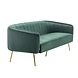 Lizzely Garden & Living Zitbank Joanne 3 zits velvet groen bankstel 180cm stof bank Lizzely Garden & Living Zitbank Joanne 3 zits velvet groen bankstel 180cm stof bank