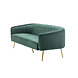 Lizzely Garden & Living Zitbank Joanne 3 zits velvet groen bankstel 180cm stof bank Lizzely Garden & Living Zitbank Joanne 3 zits velvet groen bankstel 180cm stof bank