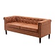 Lizzely Garden & Living Zitbank Chesterfield Nico 3 zits cognac 176cm bankstel Lizzely Garden & Living Zitbank Chesterfield Nico 3 zits cognac 176cm bankstel