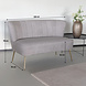Lizzely Garden & Living Zitbank Rilaan 2 zits velvet lichtgrijs bankstel 130cm Lizzely Garden & Living Zitbank Rilaan 2 zits velvet lichtgrijs bankstel 130cm
