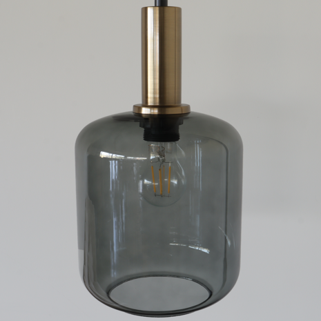 Lizzely Garden & Living Industriële vloerlamp Zakkie staande lamp zwart goud