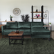Lizzely Garden & Living Hoekbank design Lizza 270cm bank donkergroen velvet loungebank zowel links als rechts bankstel Lizzely Garden & Living Hoekbank design Lizza 270cm bank donkergroen velvet loungebank zowel links als rechts bankstel