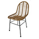 Lizzely Garden & Living Rotan stoel met kussen Nico rieten tuinstoel Lizzely Garden & Living Rotan stoel met kussen Nico rieten tuinstoel