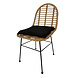 Lizzely Garden & Living Rotan stoel met kussen Nico rieten tuinstoel Lizzely Garden & Living Rotan stoel met kussen Nico rieten tuinstoel