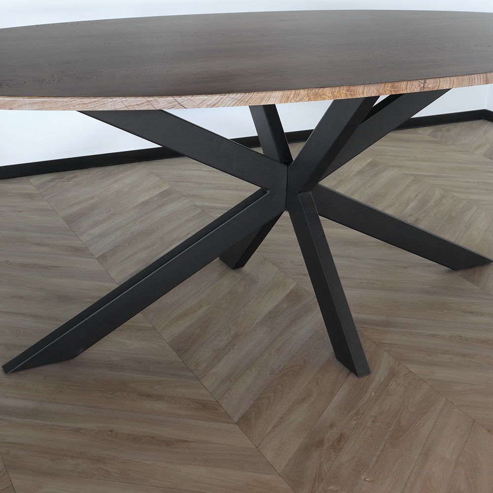 Eettafel ovaal 210cm Rato bruin ovale tafel Eettafel ovaal 210cm Rato bruin ovale tafel