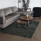 Vloerkleed 140x200cm groen hoogpolig Avelyn fluffy vloerkleed Vloerkleed 140x200cm groen hoogpolig Avelyn fluffy vloerkleed