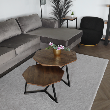 Lizzely Garden & Living Vloerkleed 160x230cm crème wit hoogpolig Liv fluffy vloerkleed