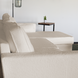 Lizzely Garden & Living Hoekbank design Lizza 270cm bank beige teddy loungebank zowel links als rechts bankstel Lizzely Garden & Living Hoekbank design Lizza 270cm bank beige teddy loungebank zowel links als rechts bankstel