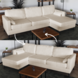 Lizzely Garden & Living Hoekbank design Lizza 270cm bank zand teddy loungebank zowel links als rechts bankstel Lizzely Garden & Living Hoekbank design Lizza 270cm bank zand teddy loungebank zowel links als rechts bankstel
