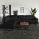 Lizzely Garden & Living Hoekbank design Puckerto 290cm bank teddy zwart hoek loungebank links bankstel Lizzely Garden & Living Hoekbank design Puckerto 290cm bank teddy zwart hoek loungebank links bankstel
