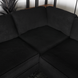 Lizzely Garden & Living Hoekbank design Puckerto 290cm bank teddy zwart hoek loungebank links bankstel Lizzely Garden & Living Hoekbank design Puckerto 290cm bank teddy zwart hoek loungebank links bankstel