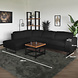 Lizzely Garden & Living Hoekbank design Puckerto 290cm bank teddy zwart hoek loungebank links bankstel Lizzely Garden & Living Hoekbank design Puckerto 290cm bank teddy zwart hoek loungebank links bankstel