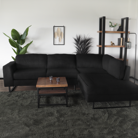 Lizzely Garden & Living Hoekbank design Puckerto 290cm bank teddy zwart hoek loungebank rechts bankstel Lizzely Garden & Living Hoekbank design Puckerto 290cm bank teddy zwart hoek loungebank rechts bankstel