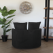 Lizzely Garden & Living Fauteuil loveseat teddy zwart draaibare fauteuil Lizzely Garden & Living Fauteuil loveseat teddy zwart draaibare fauteuil