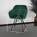 Lizzely Garden & Living Eetkamerstoel met armleuning Lola donkergroen velvet eetstoel Lizzely Garden & Living Eetkamerstoel met armleuning Lola donkergroen velvet eetstoel