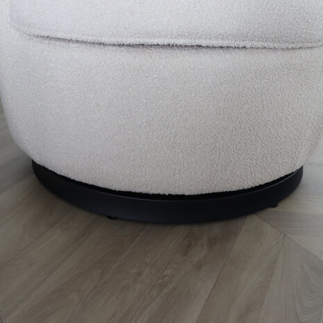 Lizzely Garden & Living Fauteuil Daphne teddy beige draaibare fauteuil Lizzely Garden & Living Fauteuil Daphne teddy beige draaibare fauteuil