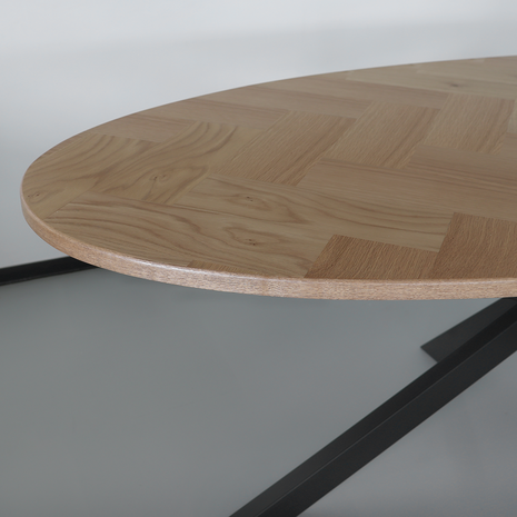 Lizzely Garden & Living Eettafel ovaal visgraat 210cm Obie bruin ovale tafel Lizzely Garden & Living Eettafel ovaal visgraat 210cm Obie bruin ovale tafel