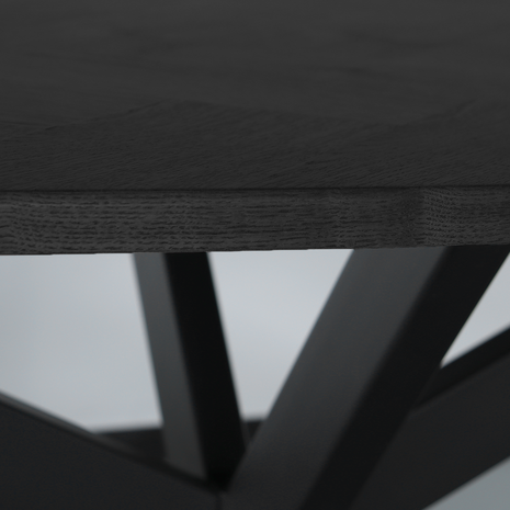 Lizzely Garden & Living Eettafel ovaal visgraat 160cm Obie zwart ovale tafel Lizzely Garden & Living Eettafel ovaal visgraat 160cm Obie zwart ovale tafel