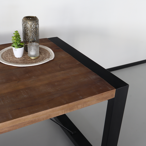Lizzely Garden & Living Eettafel rechthoekig Jonas 140x90cm mangohout duurzaam mango tafel Lizzely Garden & Living Eettafel rechthoekig Jonas 140x90cm mangohout duurzaam mango tafel