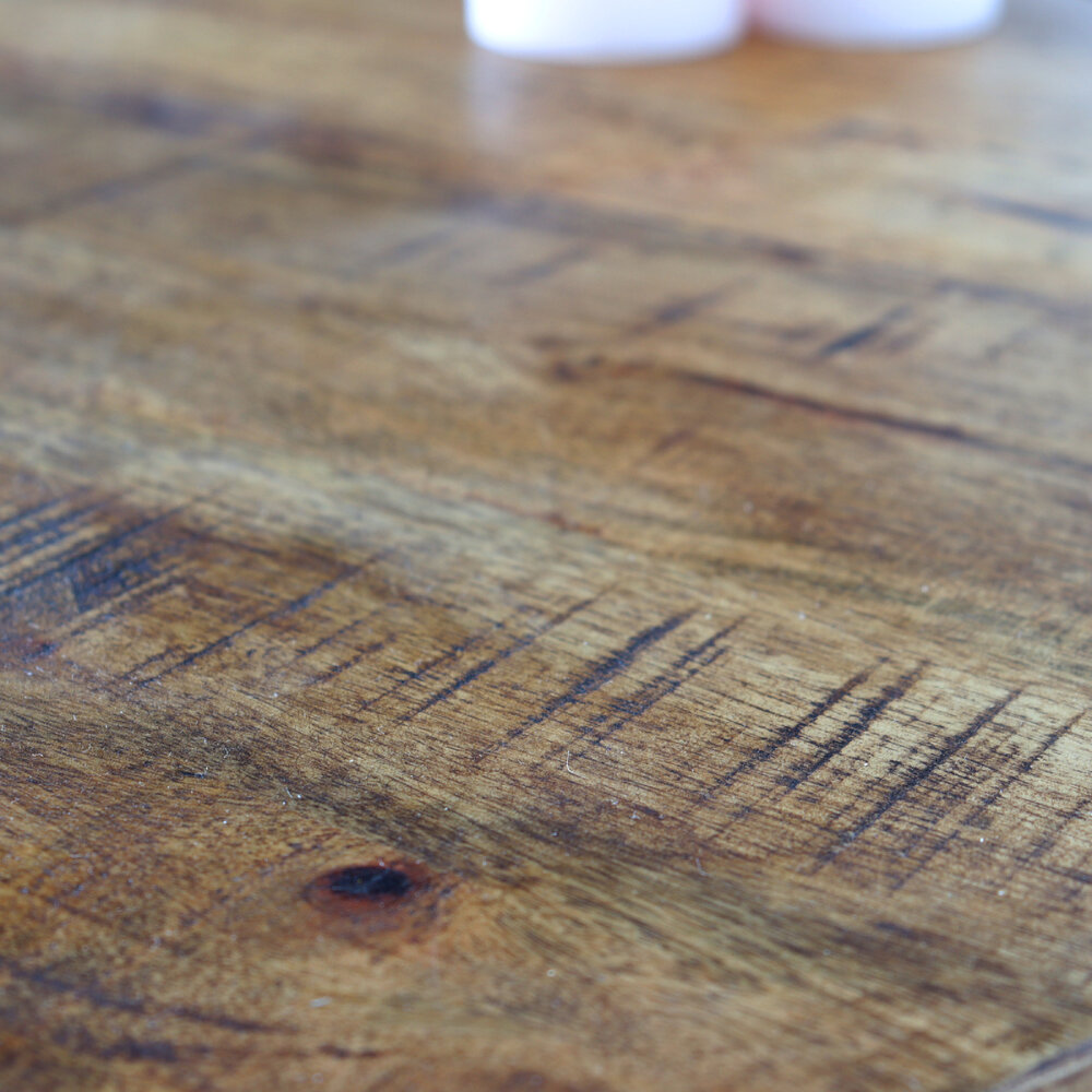 Salontafel 2delig mangohout hexagon Loes industrieel massief hout mango Salontafel 2delig mangohout hexagon Loes industrieel massief hout mango