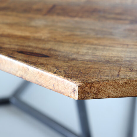 Lizzely Garden & Living Salontafel 2delig mangohout hexagon Loes industrieel massief hout mango Lizzely Garden & Living Salontafel 2delig mangohout hexagon Loes industrieel massief hout mango