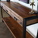 Lizzely Garden & Living Bijzettafel 150cm mangohout Vera bruin Lizzely Garden & Living Bijzettafel 150cm mangohout Vera bruin